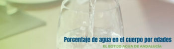 Porcentaje de agua en el cuerpo por edades